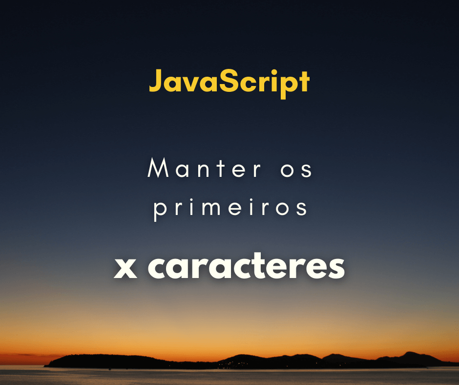 Como manter apenas os primeiros x caracteres de uma string