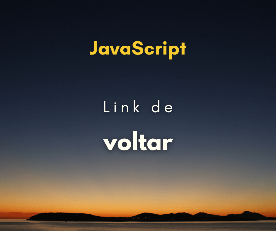 Como fazer um link de voltar com HTML