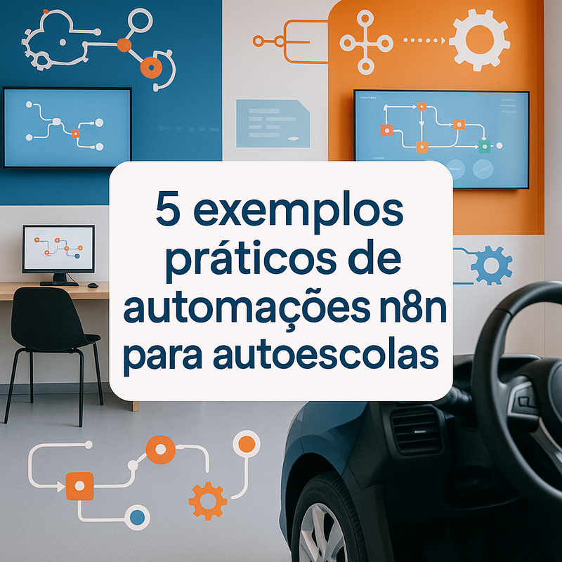 5 exemplos práticos de automações n8n para autoescolas