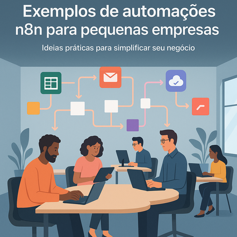 Exemplos de automações n8n para pequenas empresas: ideias práticas