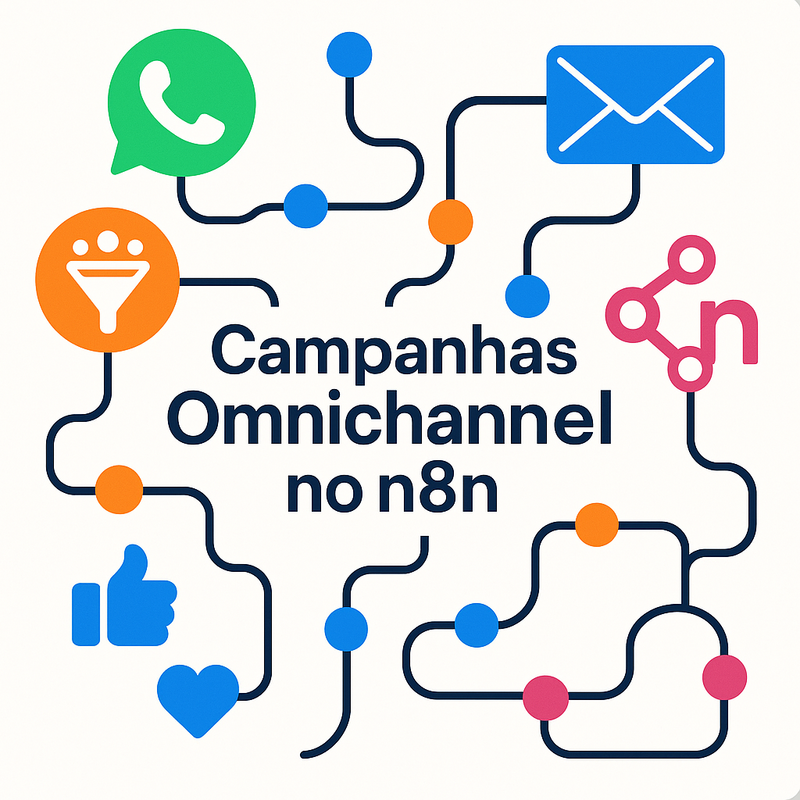Como criar campanhas de marketing omnichannel no n8n: WhatsApp, e-mail, redes sociais e funis de vendas automatizados