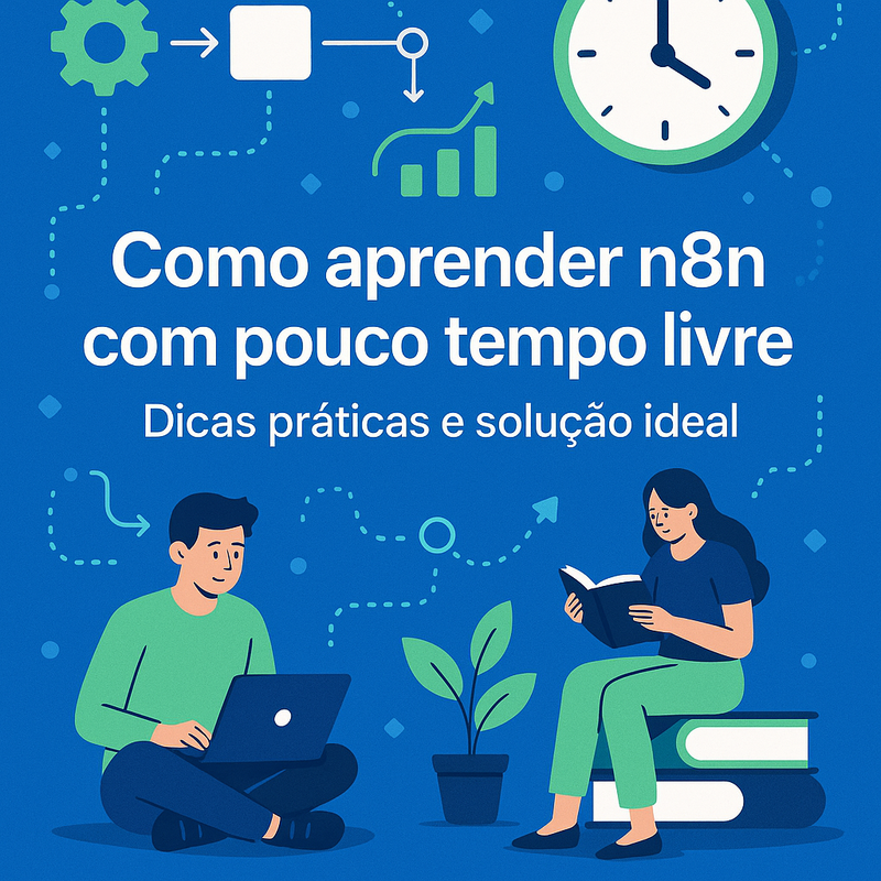 Como aprender n8n com pouco tempo livre: dicas práticas e solução ideal
