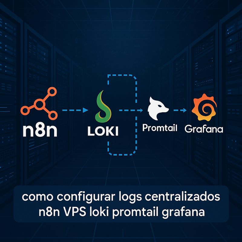 Como configurar logs centralizados do n8n na VPS com Loki, Promtail e Grafana