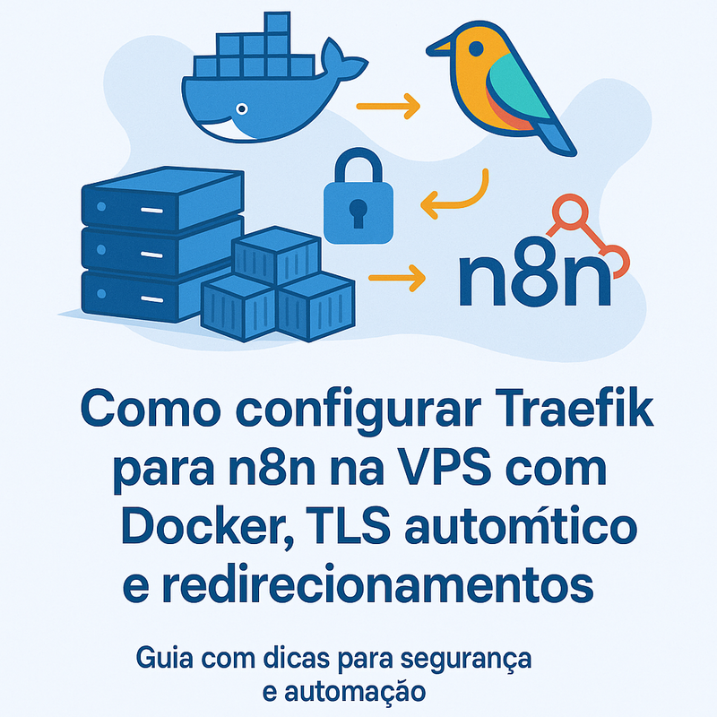 Como configurar Traefik para n8n na VPS com Docker, TLS automático e redirecionamentos