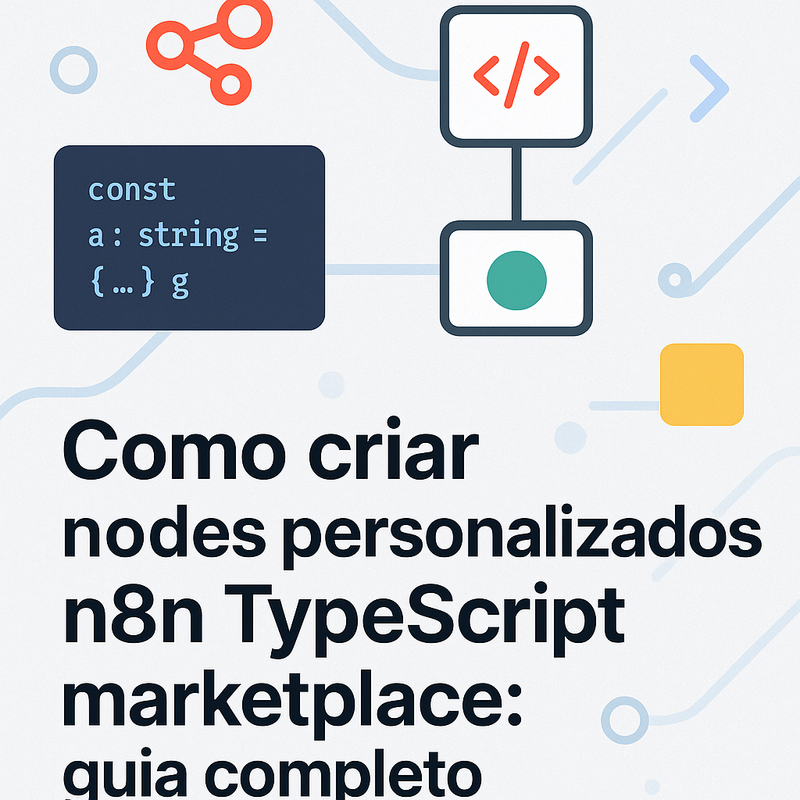 Como criar nodes personalizados n8n TypeScript marketplace: guia completo