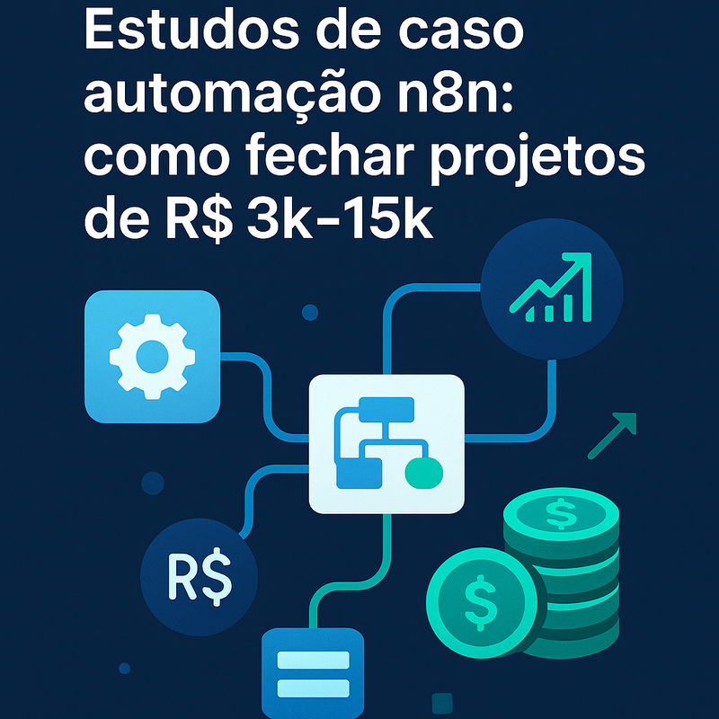 Estudos de caso automação n8n: como fechar projetos de R$ 3k–15k