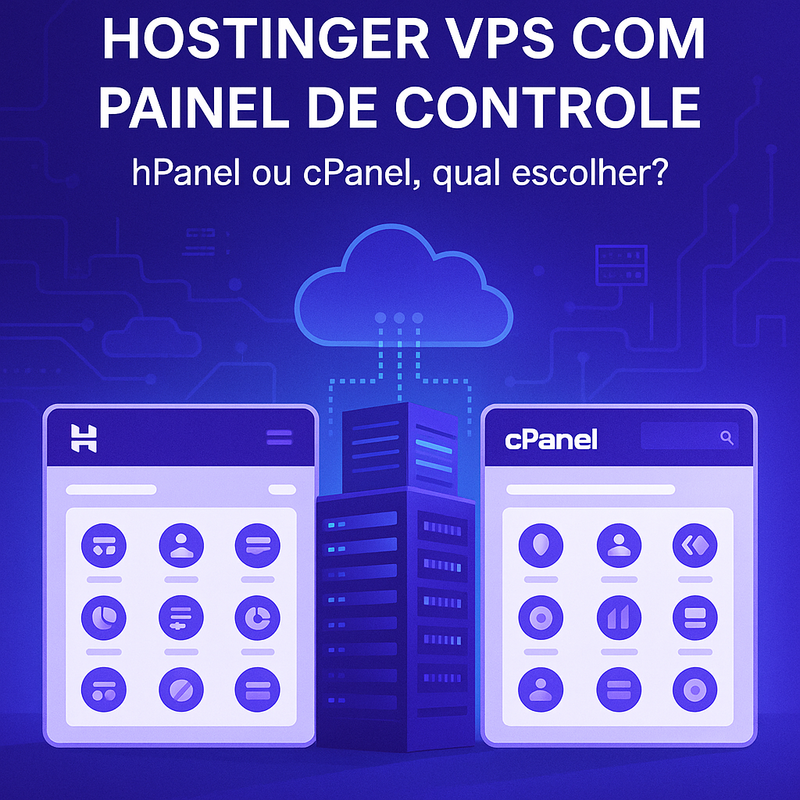 Hostinger VPS com painel de controle: hPanel ou cPanel, qual escolher?