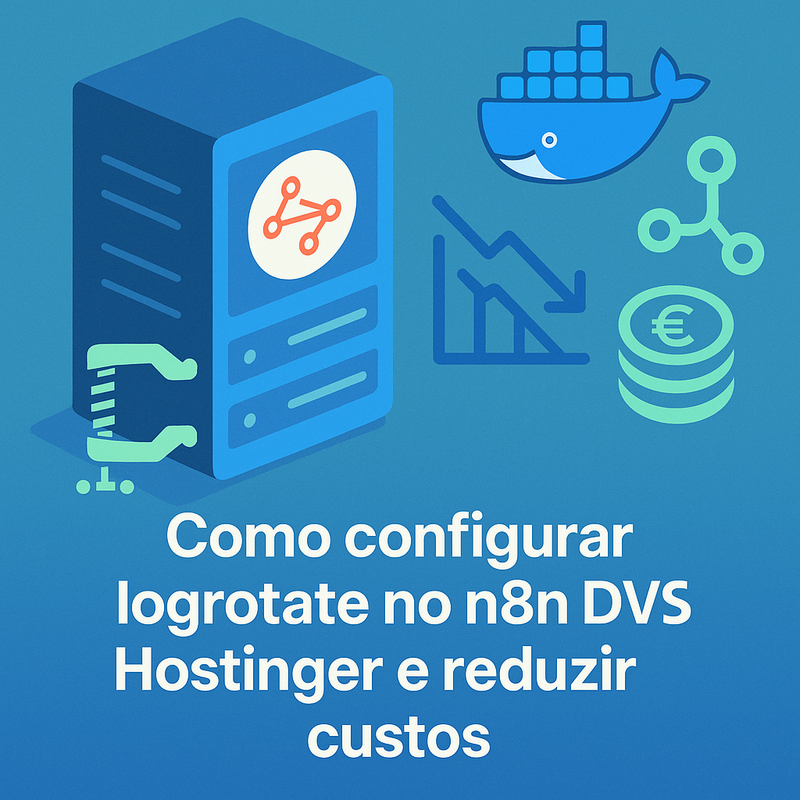 Como configurar logrotate no n8n Docker VPS Hostinger e reduzir custos
