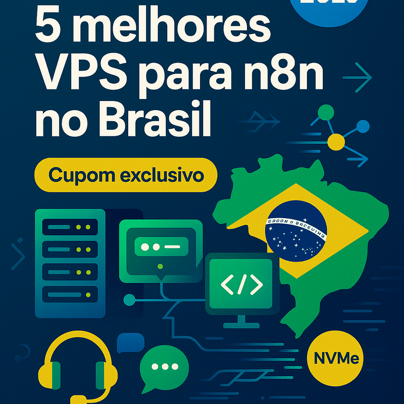 5 melhores VPS para n8n no Brasil (latência, NVMe e suporte)