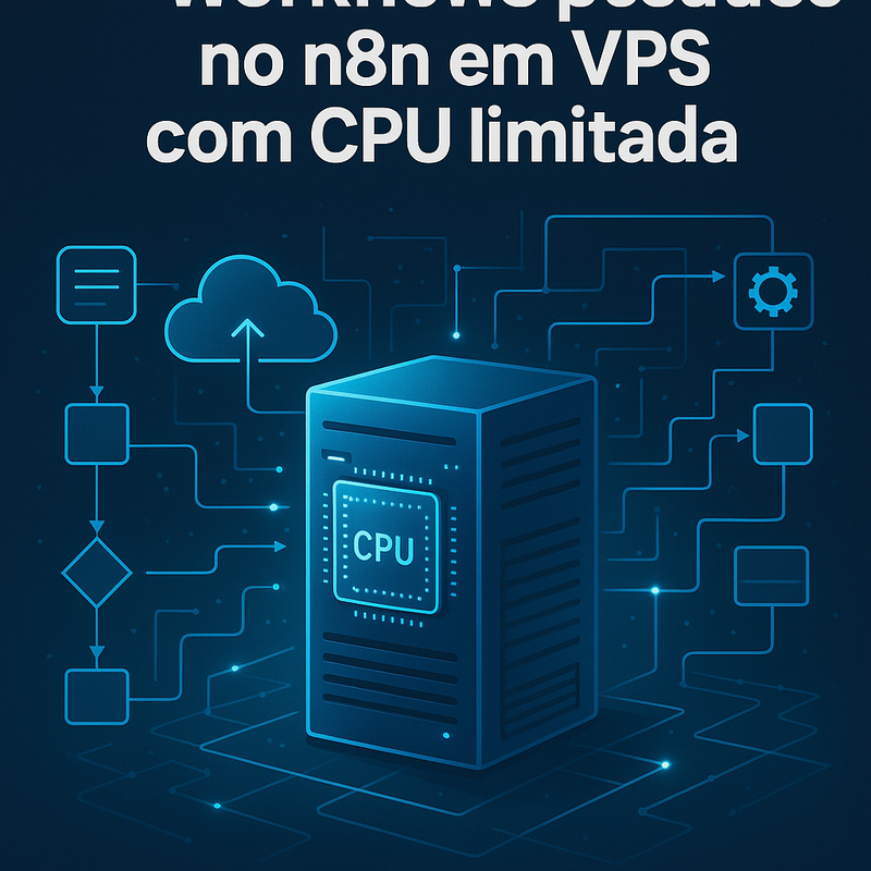 Como otimizar workflows pesados no n8n em VPS com CPU limitada