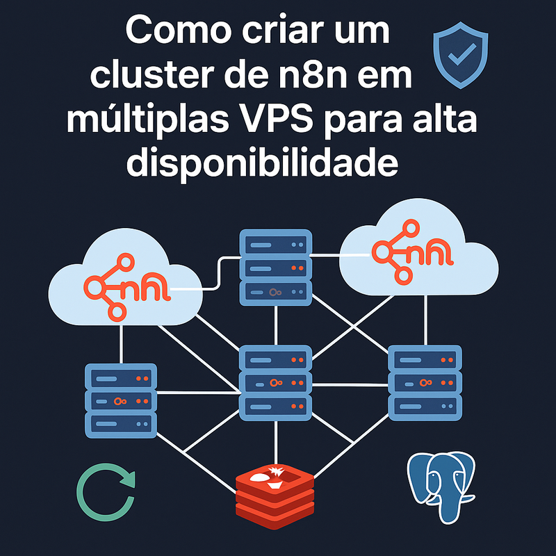 Como criar um cluster de n8n em múltiplas VPS para alta disponibilidade