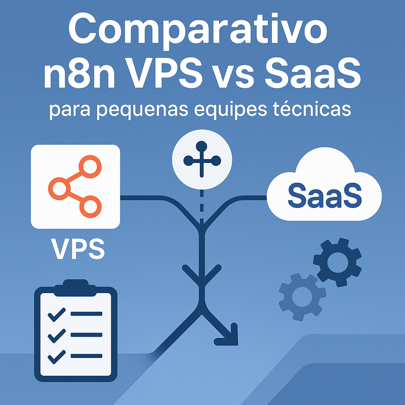 Comparativo n8n VPS vs SaaS para pequenas equipes técnicas