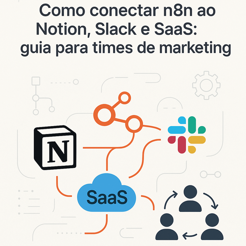 Como conectar n8n ao Notion, Slack e SaaS: guia para times de marketing