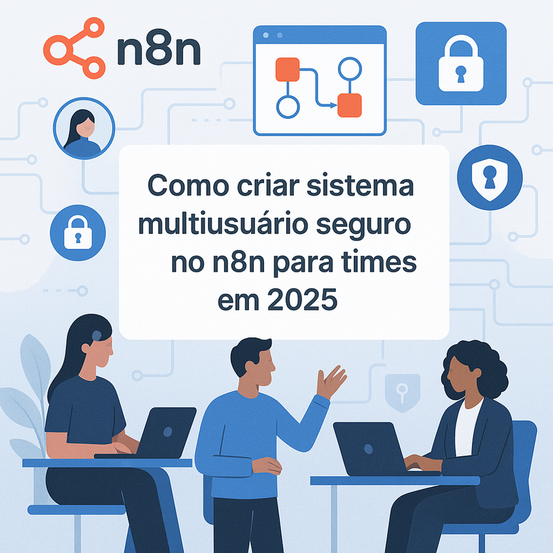 Como criar sistema multiusuário seguro no n8n para times em 2025