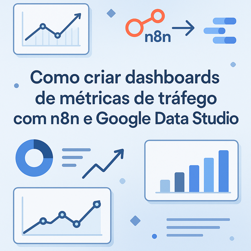 Como criar dashboards de métricas de tráfego com n8n e Google Data Studio