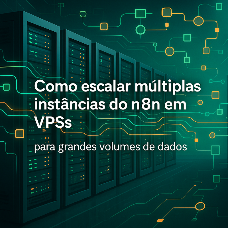 Como escalar múltiplas instâncias do n8n em VPSs para grandes volumes de dados