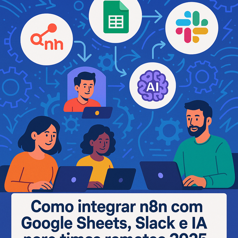 Como integrar n8n com Google Sheets, Slack e IA para times remotos 2025