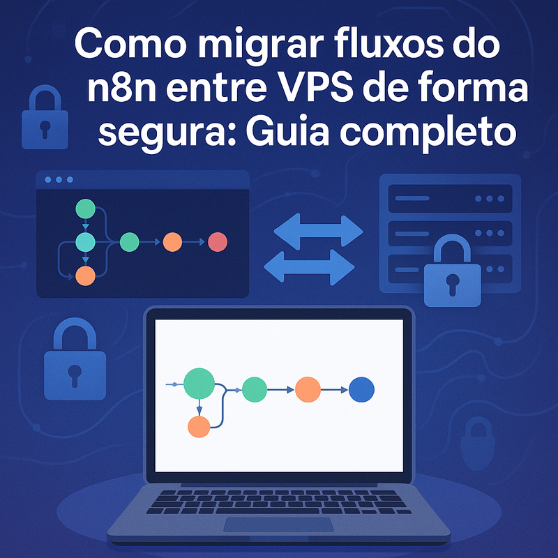 Como migrar fluxos do n8n entre VPS de forma segura: Guia completo