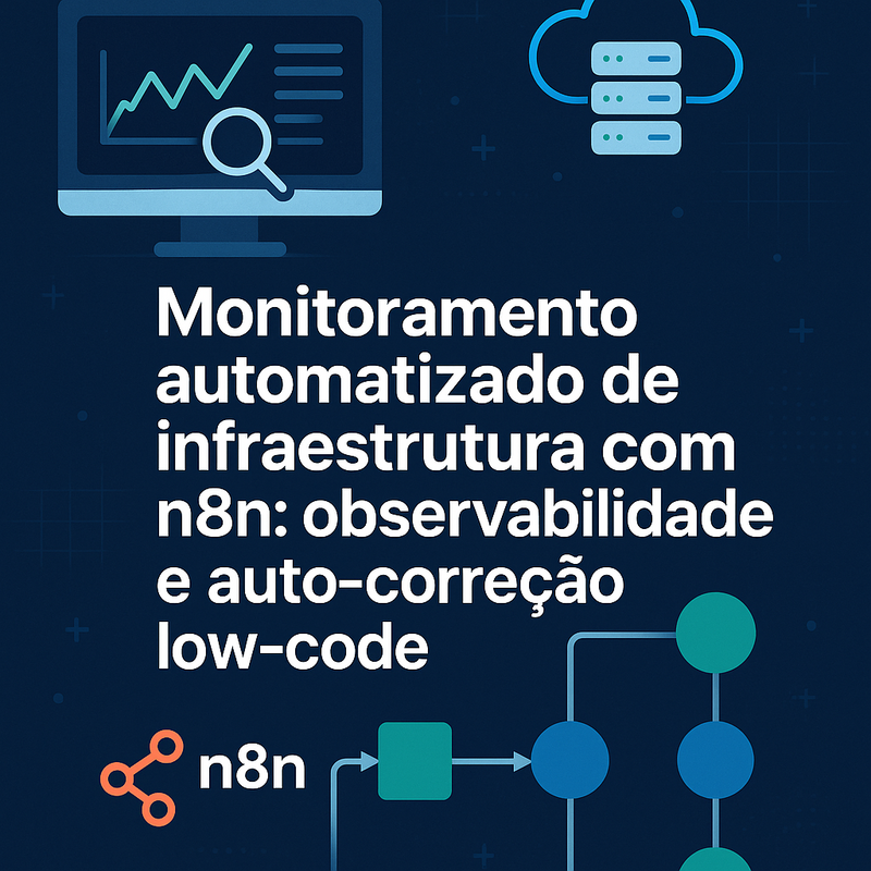 Monitoramento automatizado de infraestrutura com n8n: observabilidade e auto-correção low-code