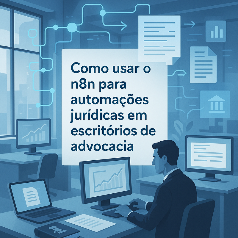 Como usar o n8n para automações jurídicas em escritórios de advocacia