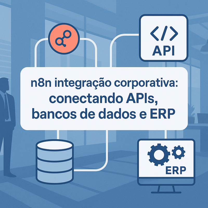n8n integração corporativa: conectando APIs, bancos de dados e ERP na empresa
