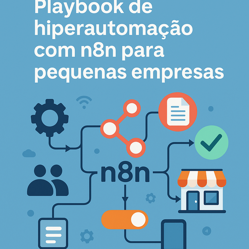 Playbook de hiperautomação com n8n para pequenas empresas: automatize tudo sem equipe de TI