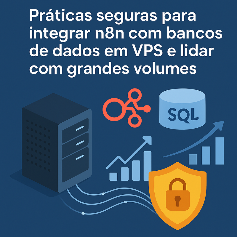Práticas seguras para integrar n8n com bancos de dados em VPS e lidar com grandes volumes