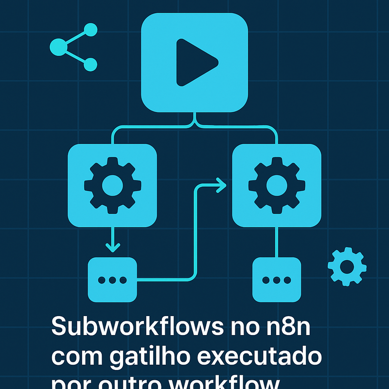 Subworkflows no n8n com gatilho executado por outro workflow: como criar automações modulares e escaláveis