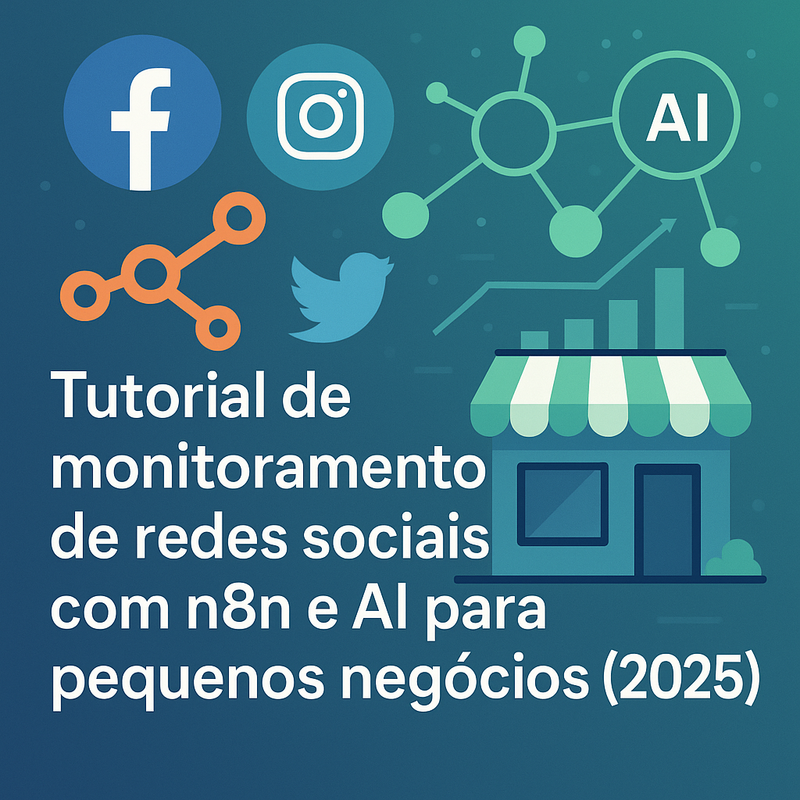Tutorial de monitoramento de redes sociais com n8n e AI para pequenos negócios (2025)