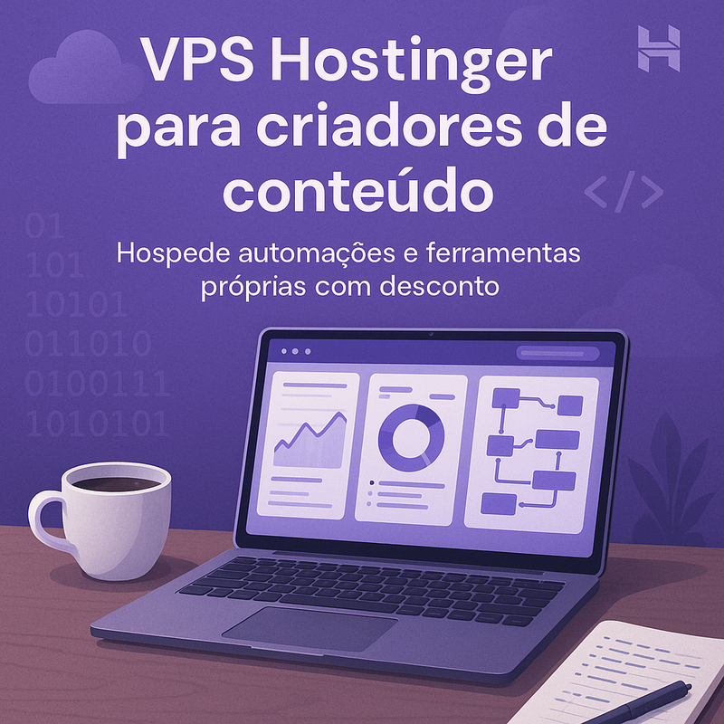 VPS Hostinger para criadores de conteúdo: hospede automações e ferramentas próprias com desconto