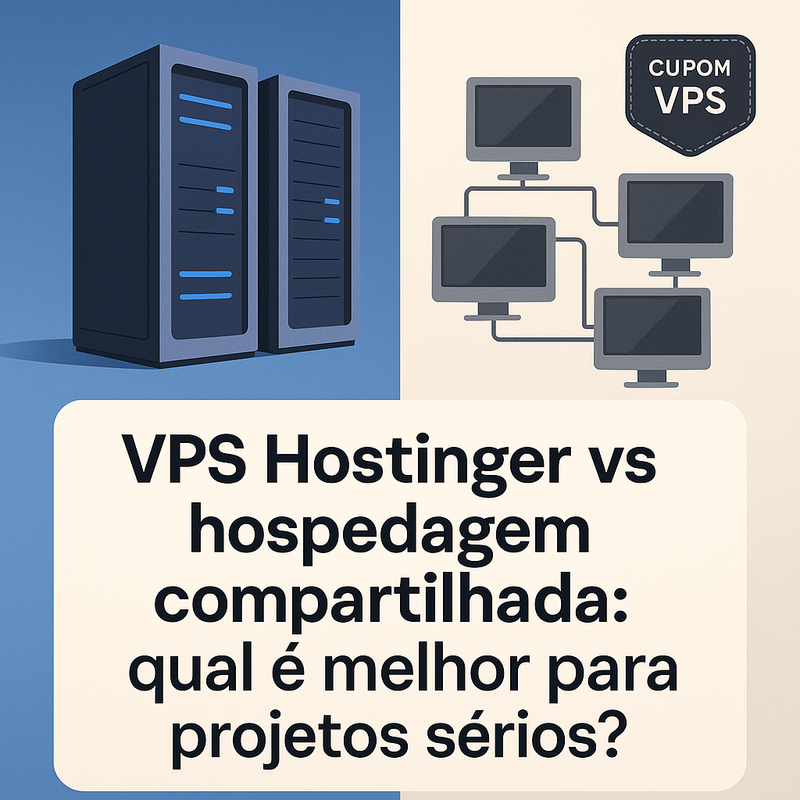 VPS Hostinger vs hospedagem compartilhada: qual é melhor para projetos sérios?