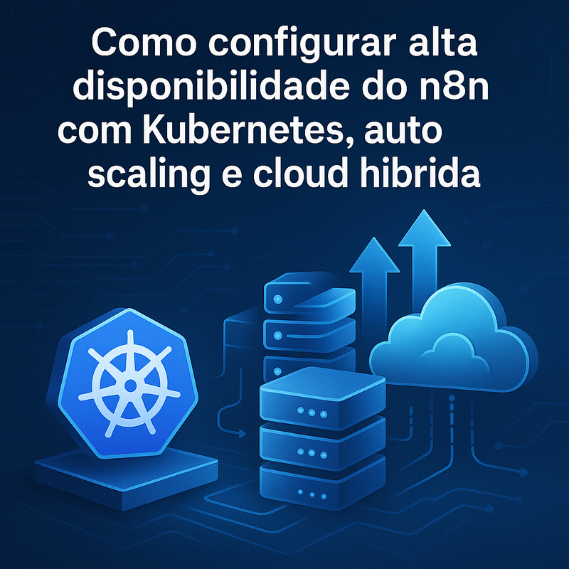 Como configurar alta disponibilidade do n8n com Kubernetes, auto scaling e cloud híbrida