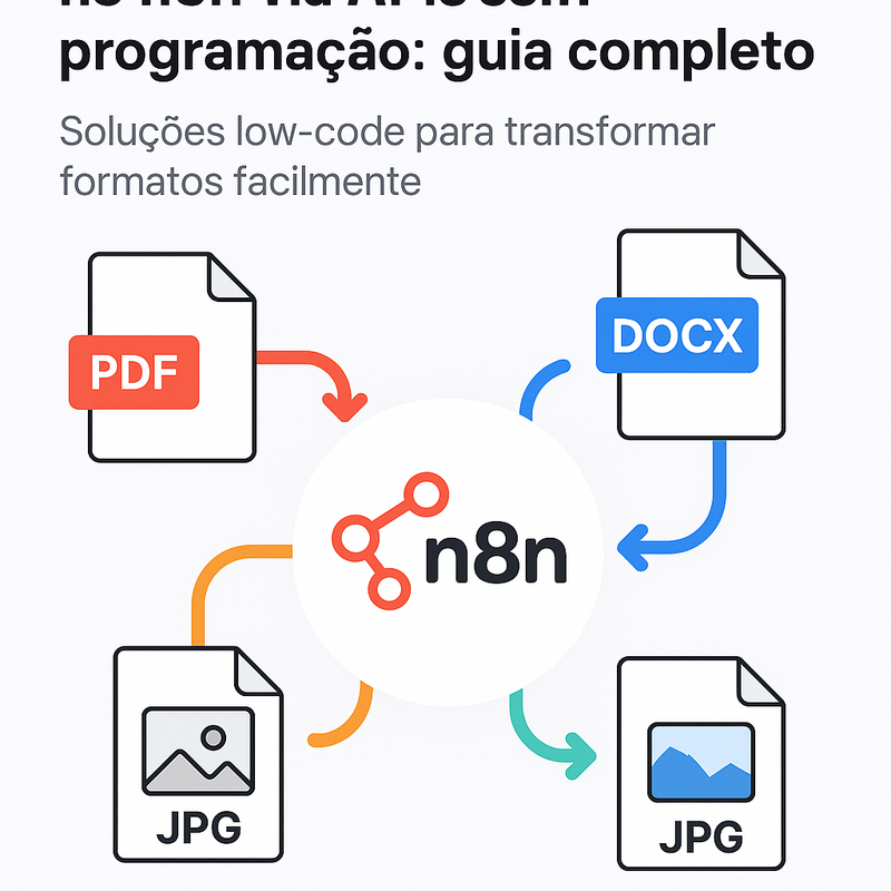 Automação de conversão de arquivos no n8n via APIs sem programação: guia completo