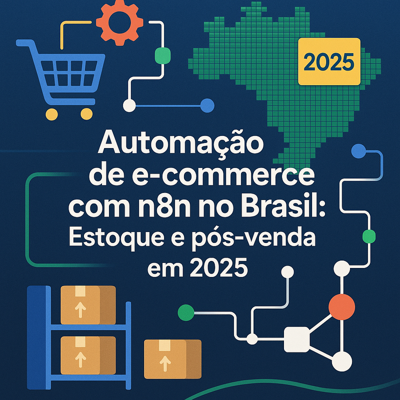 Automação de e-commerce com n8n no Brasil: Estoque e pós-venda em 2025