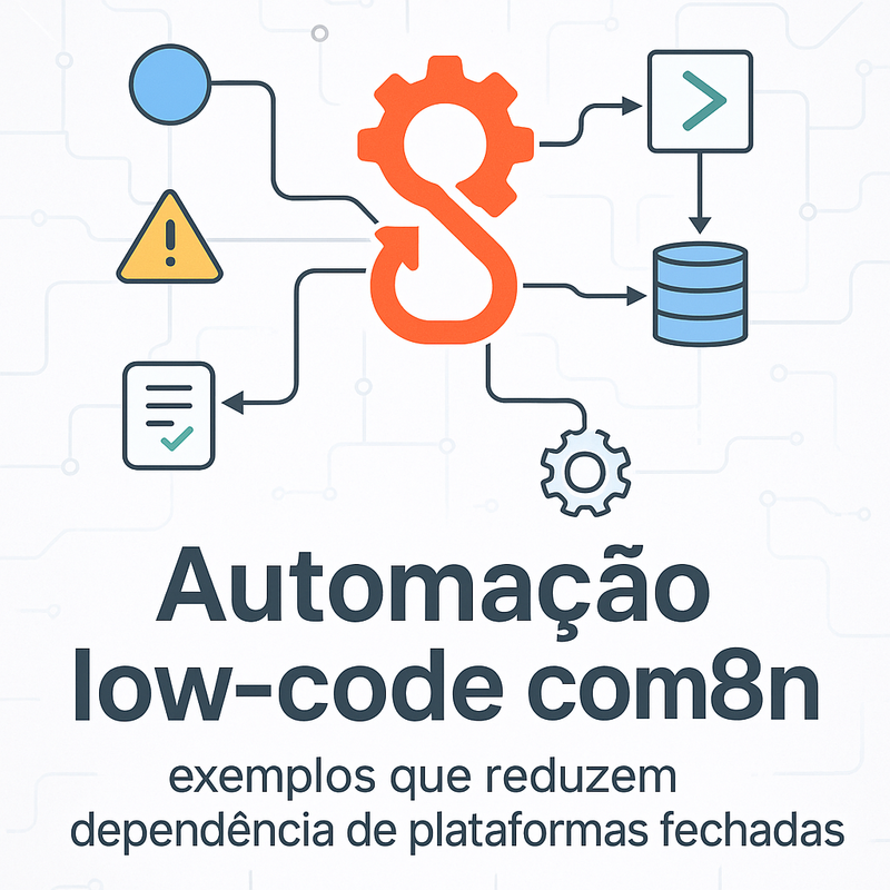 Automação low-code com n8n: exemplos que reduzem dependência de plataformas fechadas