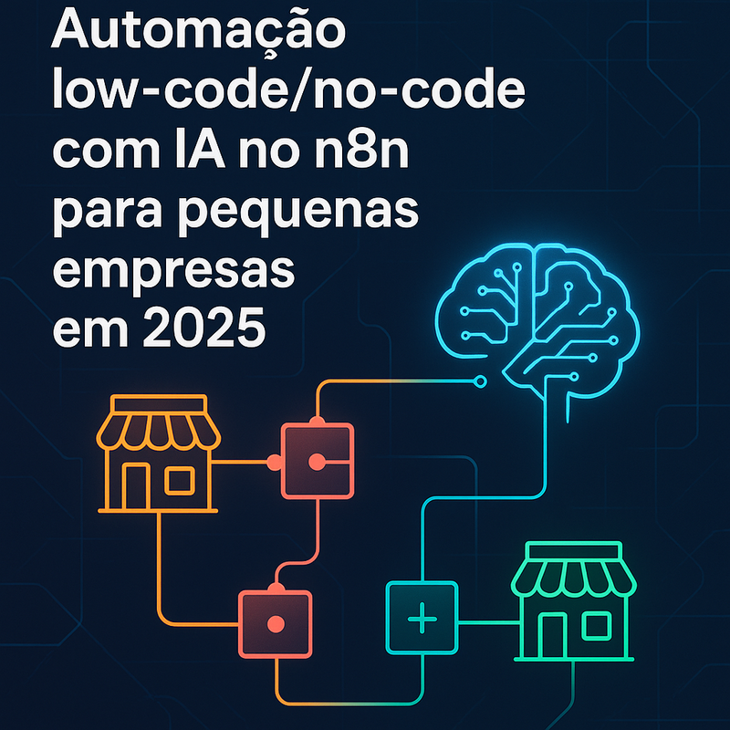 Automação low-code/no-code com IA no n8n para pequenas empresas em 2025