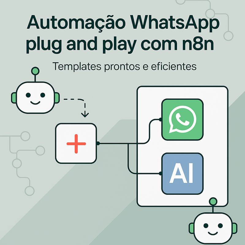 Automação WhatsApp plug and play com n8n e IA: templates prontos e eficientes