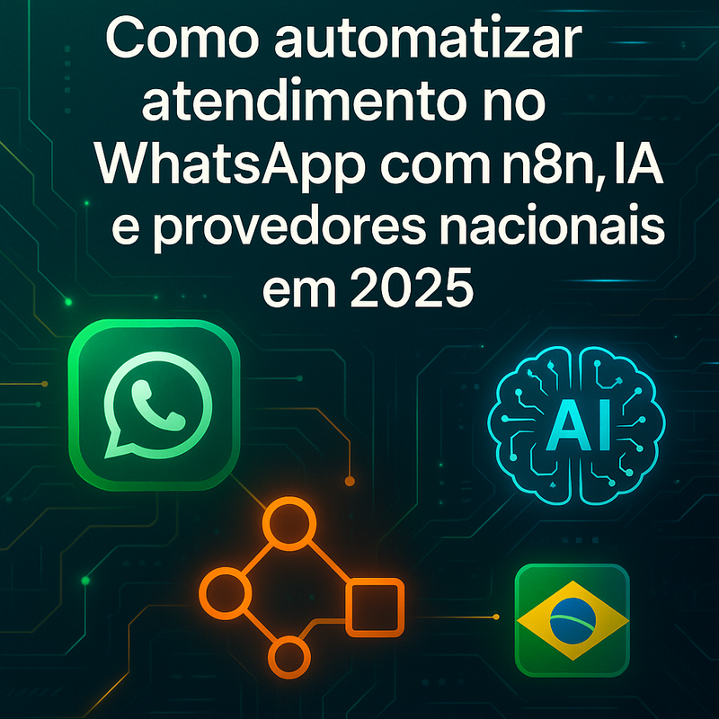 Como automatizar atendimento no WhatsApp com n8n, IA e provedores nacionais em 2025