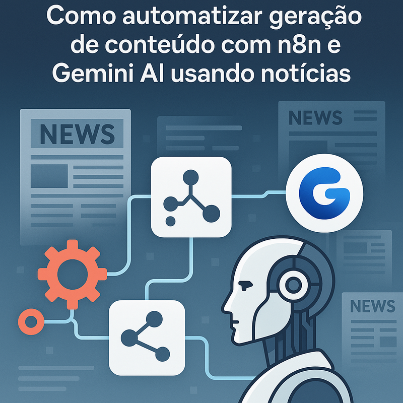 Como automatizar geração de conteúdo com n8n e Gemini AI usando notícias