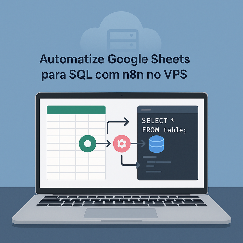 Como automatizar importação de Google Sheets para SQL usando n8n em VPS