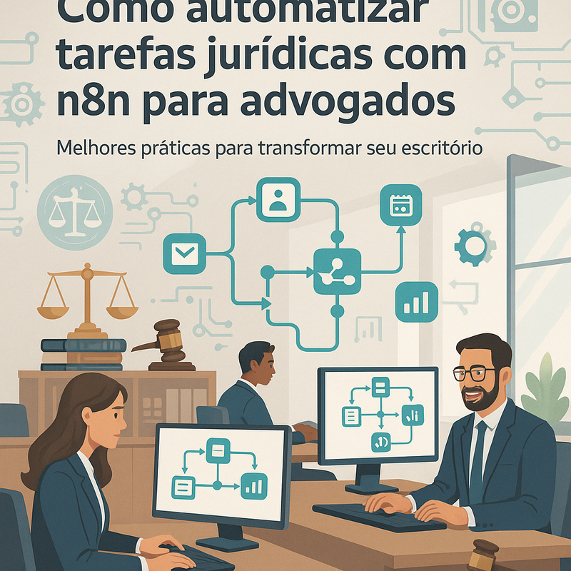 Como automatizar tarefas jurídicas com n8n para advogados: melhores práticas