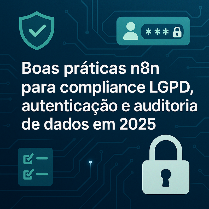 Boas práticas n8n para compliance LGPD, autenticação e auditoria de dados em 2025