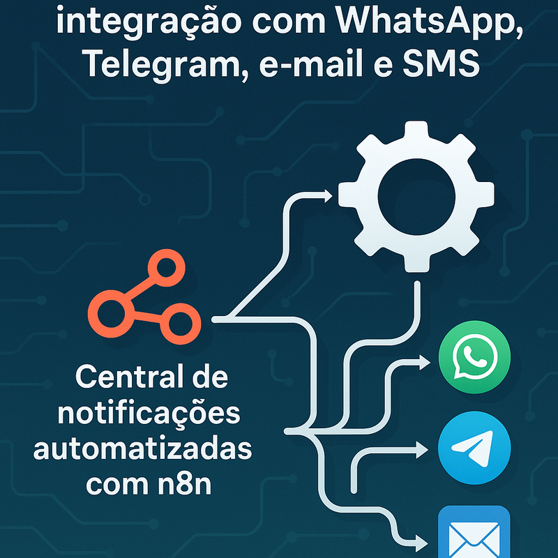 Central de notificações automatizadas com n8n: integração com WhatsApp, Telegram, e-mail e SMS