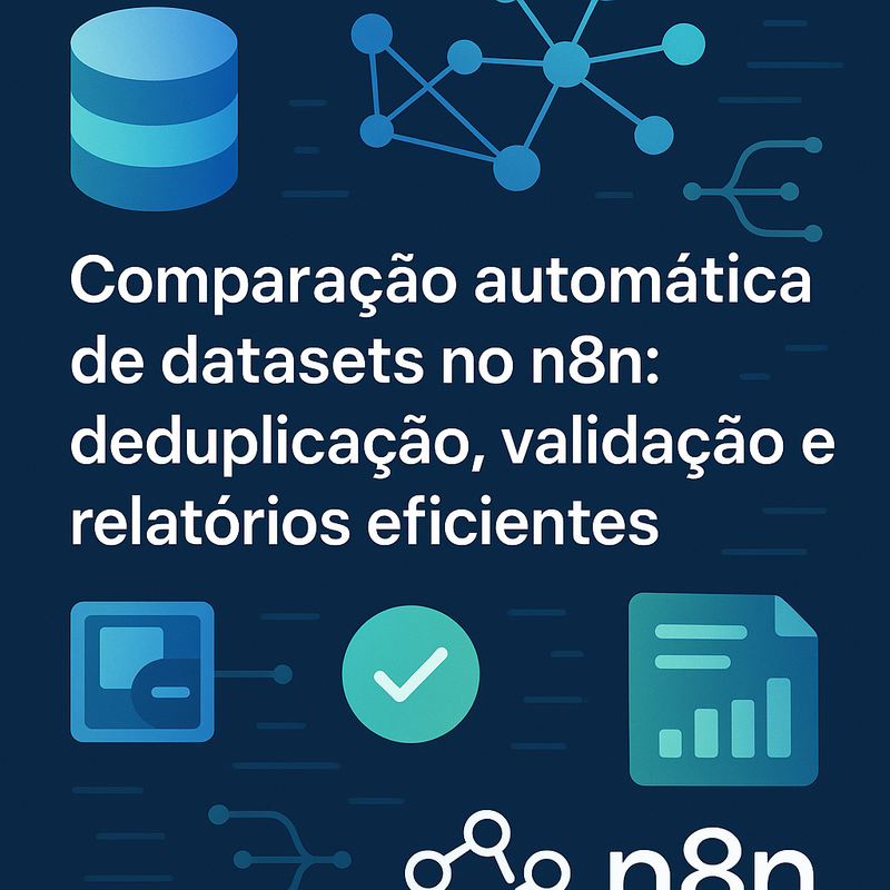 Comparação automática de datasets no n8n: deduplicação, validação e relatórios eficientes