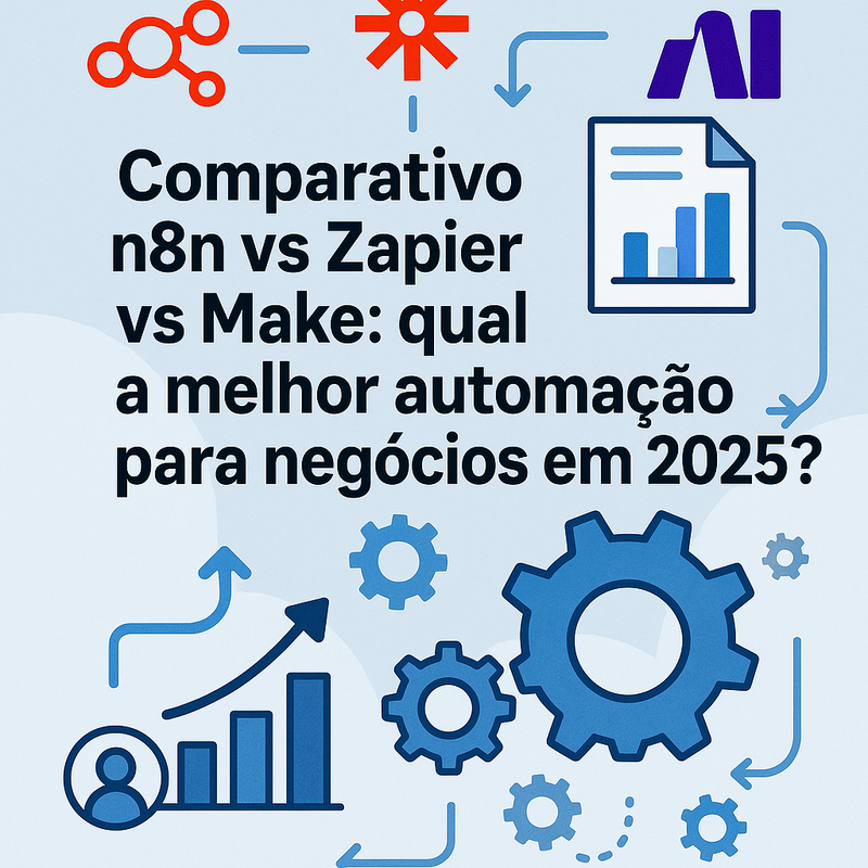 Comparativo n8n vs Zapier vs Make: qual a melhor automação para negócios em 2026?