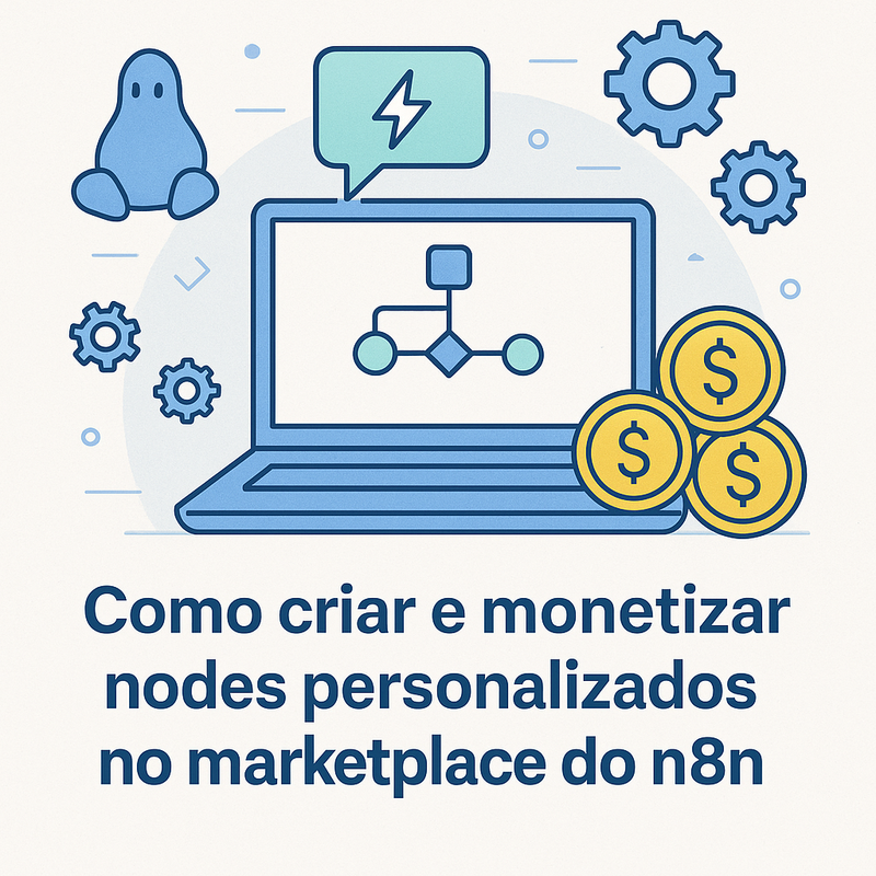 Como criar e monetizar nodes personalizados no marketplace do n8n