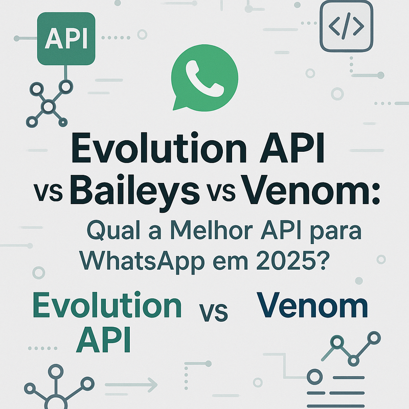Evolution API vs Baileys vs Venom: Qual a Melhor API para WhatsApp em 2025?