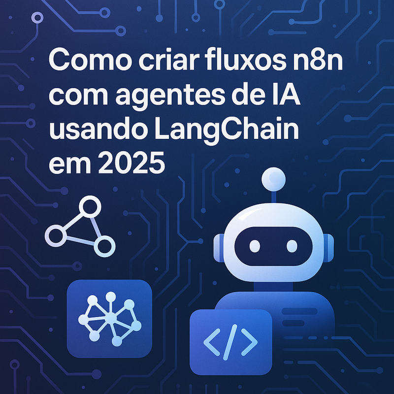 Como criar fluxos n8n com agentes de IA usando LangChain em 2025