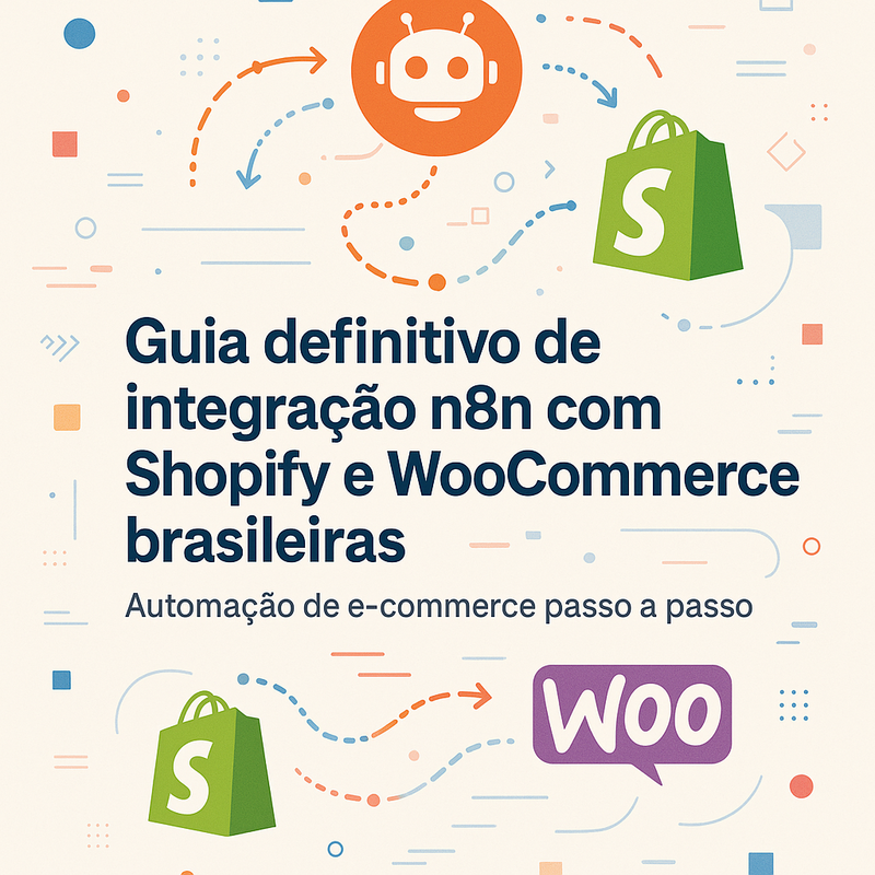 Guia definitivo de integração n8n com Shopify e WooCommerce brasileiras