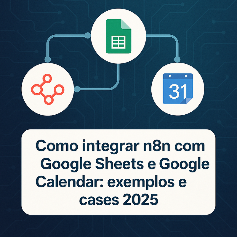 Como integrar n8n com Google Sheets e Google Calendar: exemplos e cases 2025